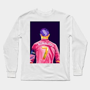 Cristiano Ronaldo Pop Art Long Sleeve T-Shirt